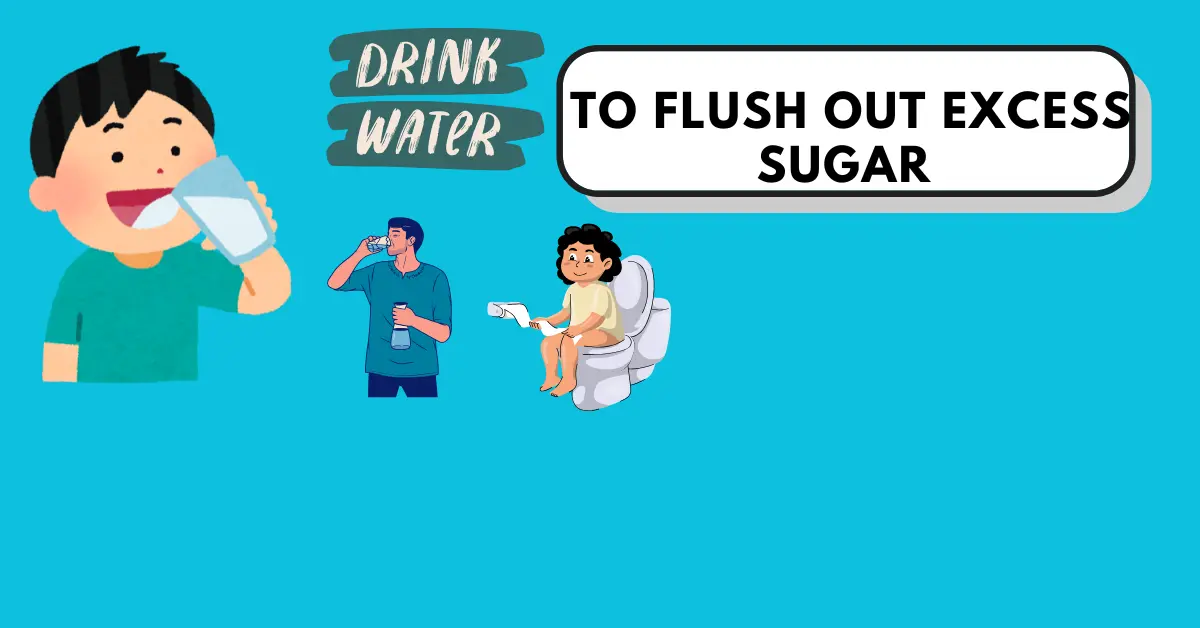 Drink Water to Flush Out Excess Sugar