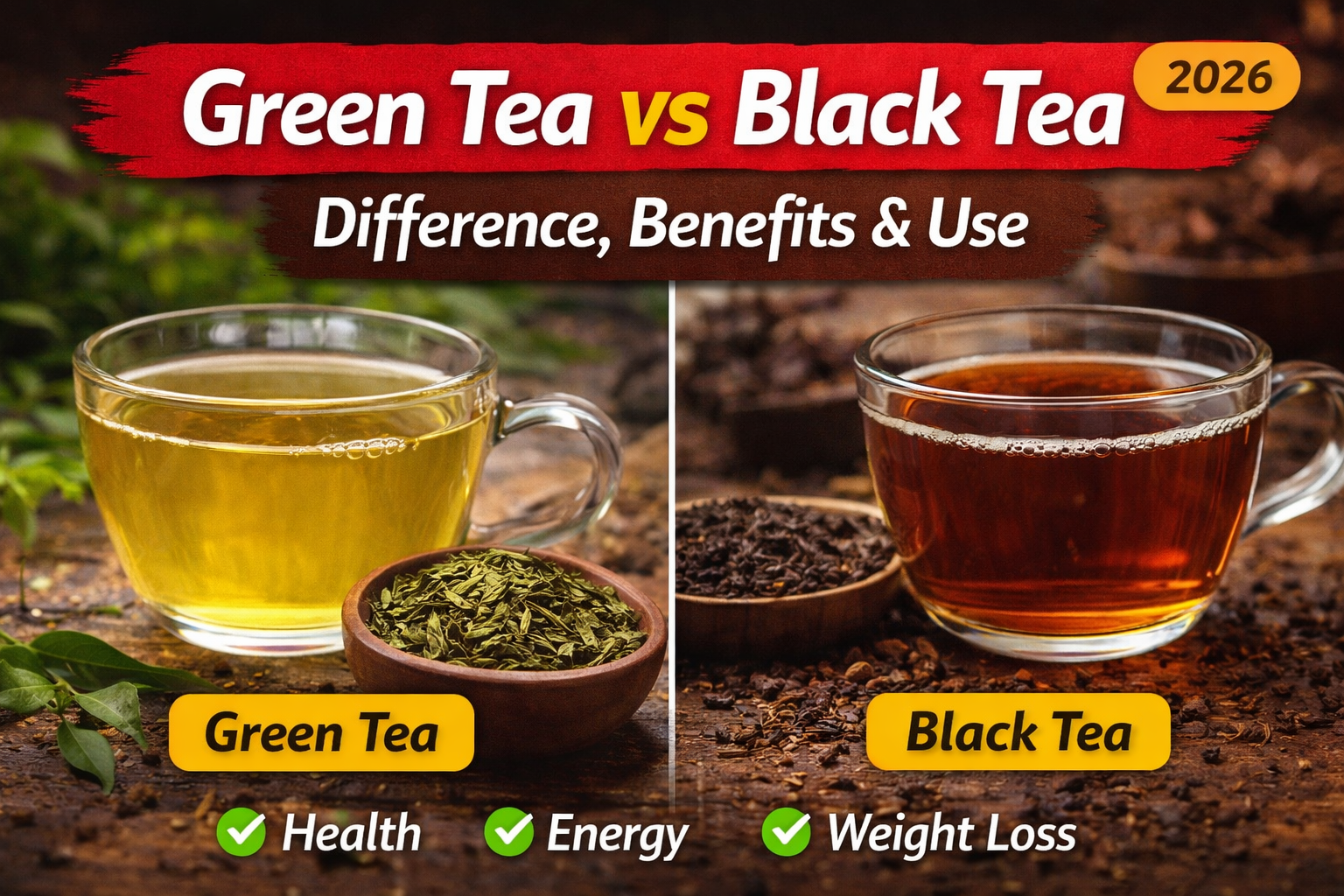 Green Tea vs Black Tea